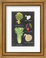 Framed Blackboard Veggies II