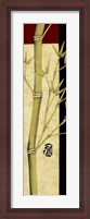 Framed Meditative Bamboo Panel I