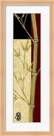 Framed Meditative Bamboo Panel II