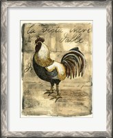 Framed Tuscany Rooster II