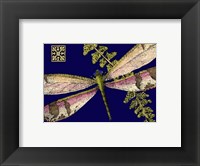 Framed Mini Shimmering Dragonfly II