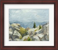 Framed Impasto Mountainside III