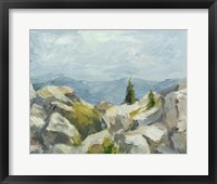 Framed Impasto Mountainside III