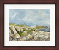 Framed Impasto Mountainside IV