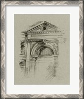 Framed Charcoal Architectural Study II