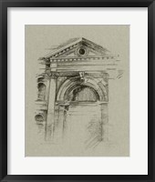 Framed Charcoal Architectural Study II