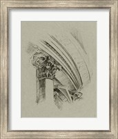 Framed Charcoal Architectural Study III