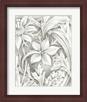 Framed Floral Pattern Sketch III