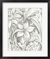 Framed Floral Pattern Sketch III