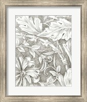 Framed Floral Pattern Sketch IV