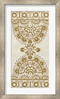 Framed Ochre Embroidery I