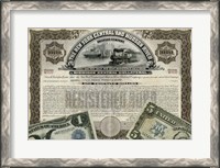Framed Antique Stock Certificate I
