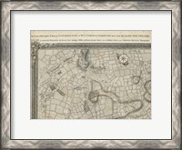 Framed Map of London Grid I
