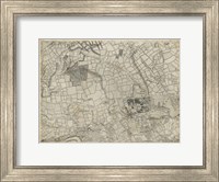 Framed Map of London Grid VI