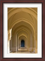 Framed Oman, Muscat, Walled City of Muscat. Arabian Arches by the Sultan's Palace