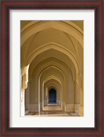 Framed Oman, Muscat, Walled City of Muscat. Arabian Arches by the Sultan's Palace