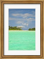 Framed Medahutthaa Island, North Huvadhoo Atoll, Southern Maldives, Indian Ocean