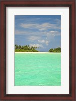 Framed Medahutthaa Island, North Huvadhoo Atoll, Southern Maldives, Indian Ocean