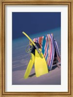 Framed Indian Ocean, Maldive islands, Snorkel gear