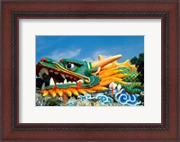 Framed Famous Dragon at Haw Par Villa in Singapore Asia