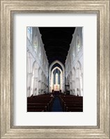 Framed Singapore. The interior view of St. Andrew's Cathedral