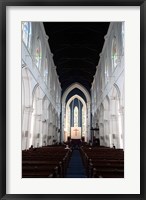 Framed Singapore. The interior view of St. Andrew's Cathedral