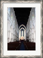 Framed Singapore. The interior view of St. Andrew's Cathedral