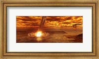 Framed artistic view of young Earth