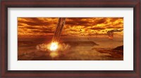Framed artistic view of young Earth