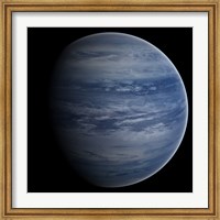 Framed Artist's concept of a blue-white gas giant planet