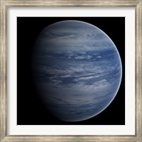 Framed Artist's concept of a blue-white gas giant planet