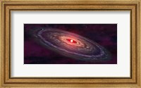 Framed Artist's concept of a protoplanetary disk