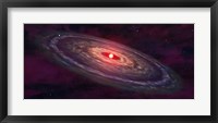 Framed Artist's concept of a protoplanetary disk