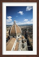 Framed Piazza del Duomo with Basilica of Saint Mary of the Flower, Florence, Italy
