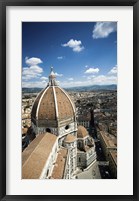 Framed Piazza del Duomo with Basilica of Saint Mary of the Flower, Florence, Italy