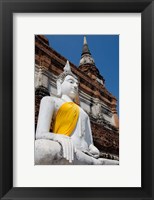 Framed Close up of Buddha statue, Ayutthaya, Thailand