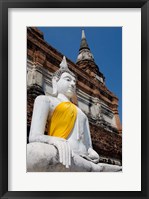 Framed Close up of Buddha statue, Ayutthaya, Thailand