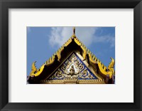 Framed Royal Monastery of Emerald Buddha, Grand Palace, Wat Phra Keo, Bangkok, Thailand