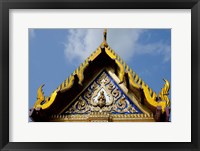 Framed Royal Monastery of Emerald Buddha, Grand Palace, Wat Phra Keo, Bangkok, Thailand