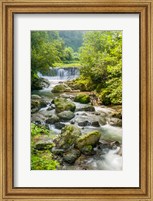 Framed Waterfall and River, Rize, Black Sea Region of Turkey
