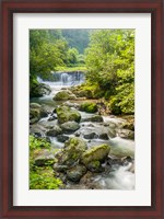 Framed Waterfall and River, Rize, Black Sea Region of Turkey