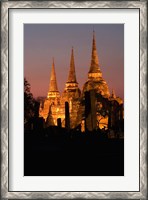 Framed Wat Phra Si Sanphet Temple , Ayutthaya, Thailand