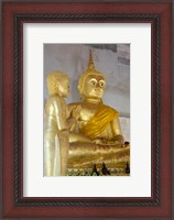 Framed Golden Buddha statue at Khunaram Temple, Island of Ko Samui, Thailand
