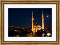 Framed Mecidiye Mosque, Bosphorus Bridge, Ortakoy, Istanbul