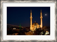 Framed Mecidiye Mosque, Bosphorus Bridge, Ortakoy, Istanbul