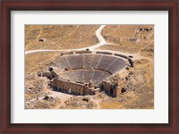 Framed Roman Amphitheater, Ancient Hierapolis, Pamukkale, Turkey