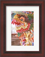 Framed Thailand, Bangkok Dragon in chinese temple