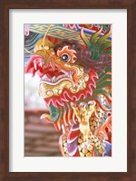 Framed Thailand, Bangkok Dragon in chinese temple
