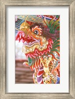 Framed Thailand, Bangkok Dragon in chinese temple