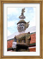 Framed Close-up of Statue at Emerald Palace in Grand Palace, Bangkok, Thailand